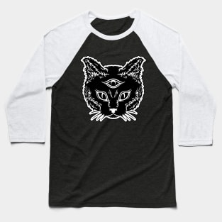 Occult Cat Baseball T-Shirt